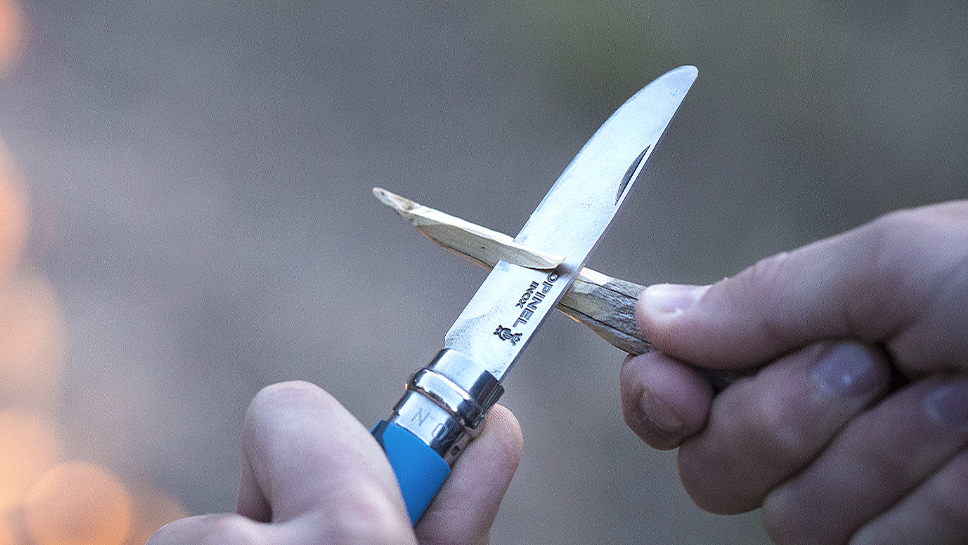Nóż turystyczny składany dla dzieci Opinel Outdoor Junior N°07 - kolor: pomarańczowy/khaki